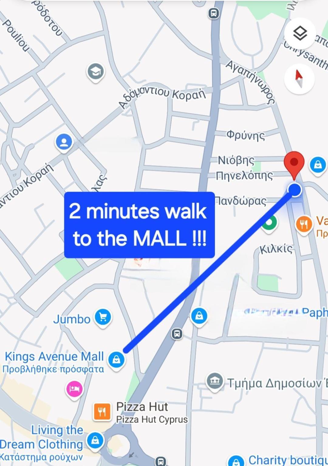 Spacious 2 Bedroom Appartment Near Mall -Internet 1Gbps Paphos Ngoại thất bức ảnh